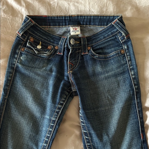 True Religion Dark Blue Flare Jeans - Picture 2 of 11